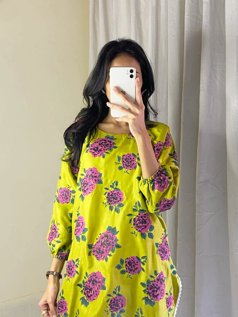 Floral GULAAB print 2pc Stitched