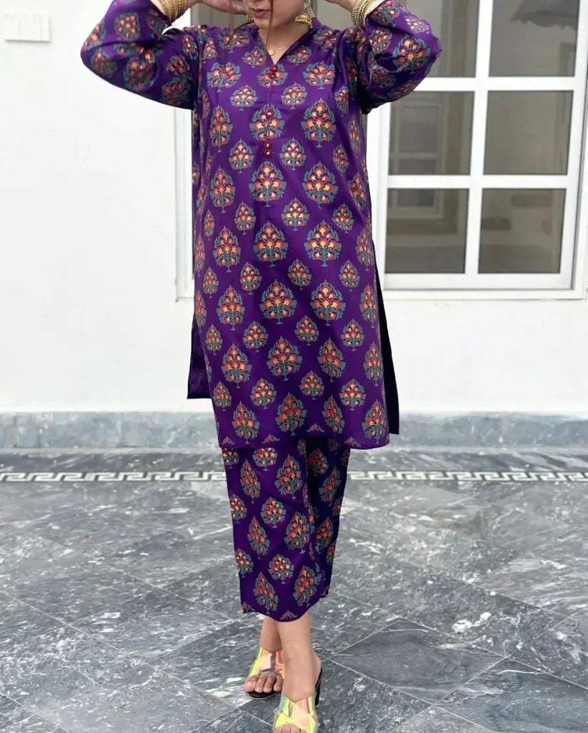 KESARIYA Print 2pc Stitched